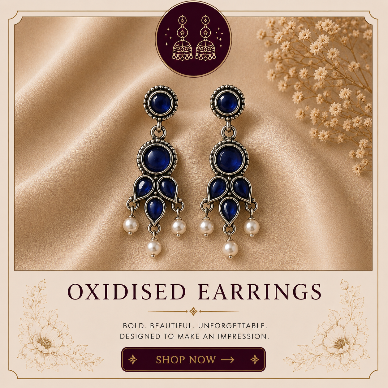 OXIDISED EARRINGS