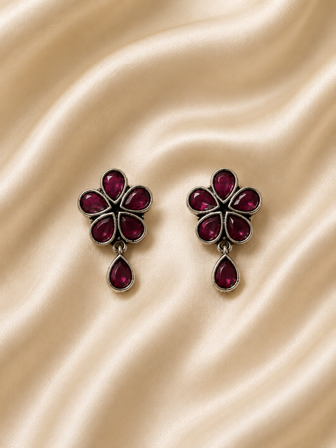 Floral Dewdrop Earrings