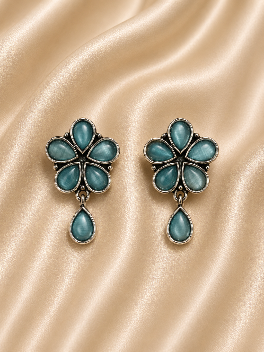 Floral Dewdrop Earrings