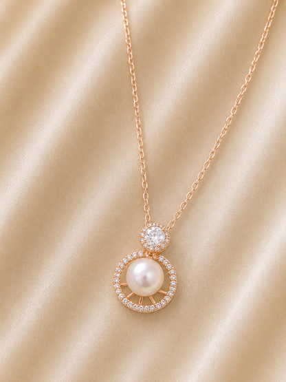 Pearl Radiance Halo Pendant