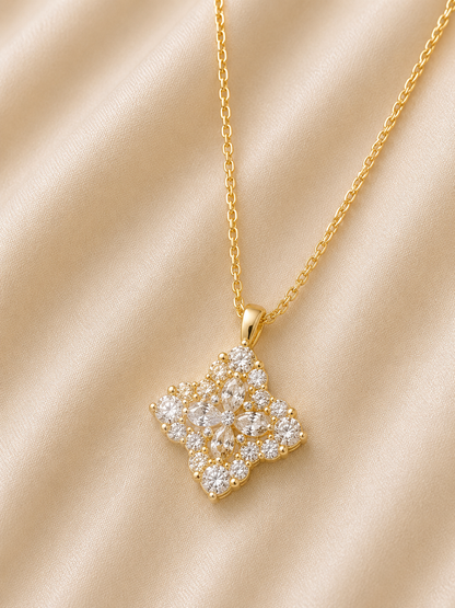Royal Blossom Crystal Pendant