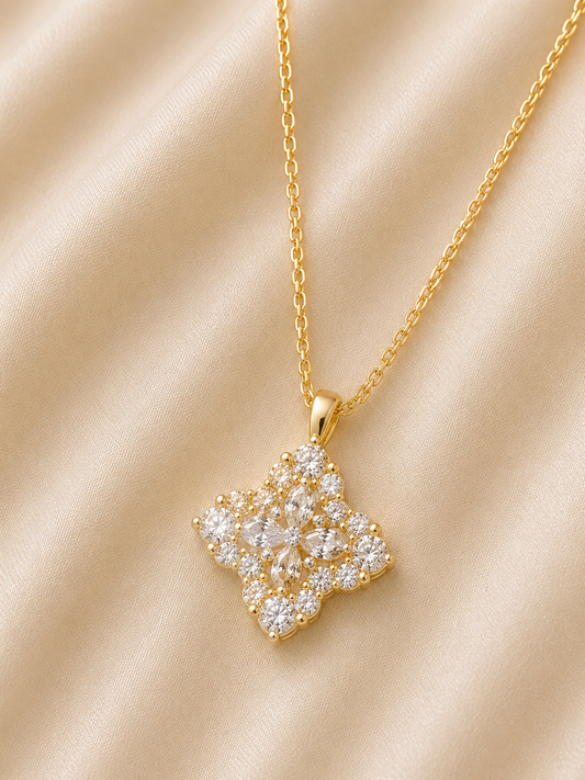 Royal Blossom Crystal Pendant