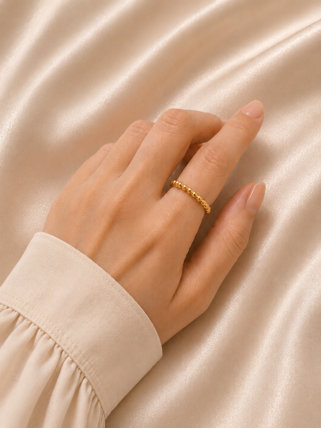 Auréa Beaded Gold Ring