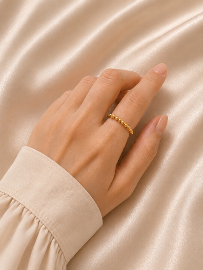 Auréa Beaded Gold Ring