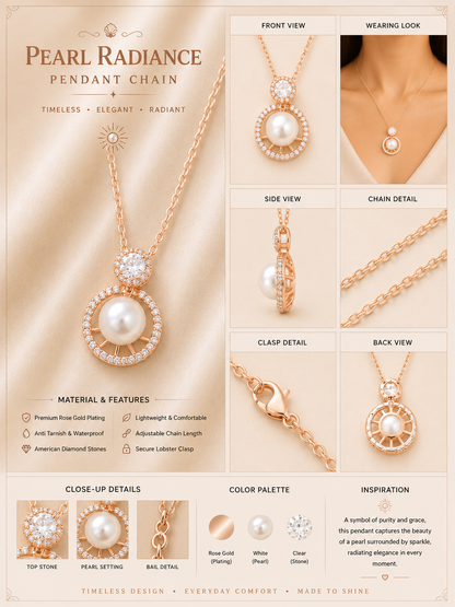 Pearl Radiance Halo Pendant