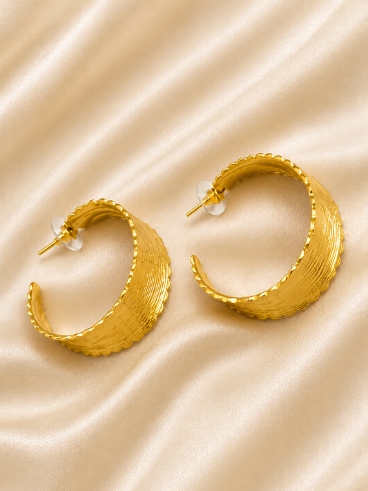 Aurelia Bloom Hoop Earrings