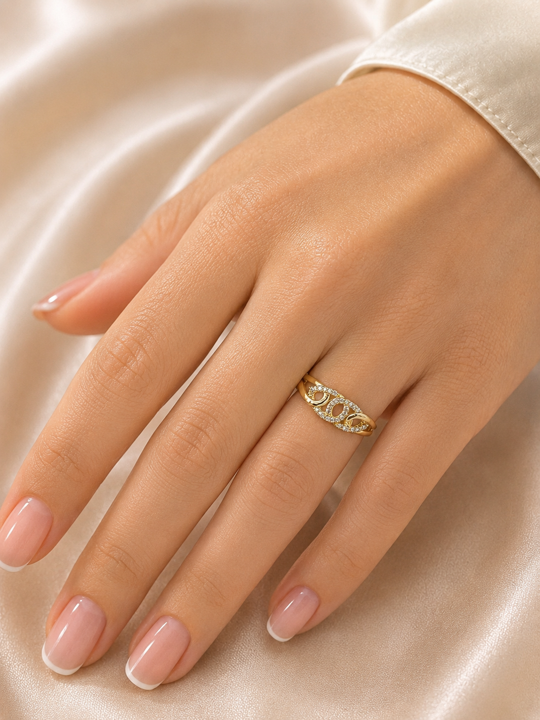 Celeste Infinity Gold Ring
