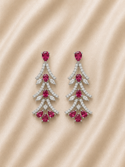 Ruby Cascade Luxe Necklace Set