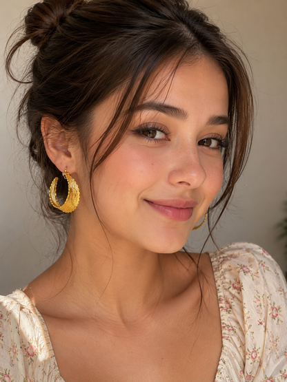 Aurelia Bloom Hoop Earrings
