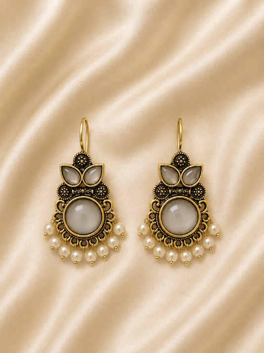 Pearl Heritage Drop Earrings
