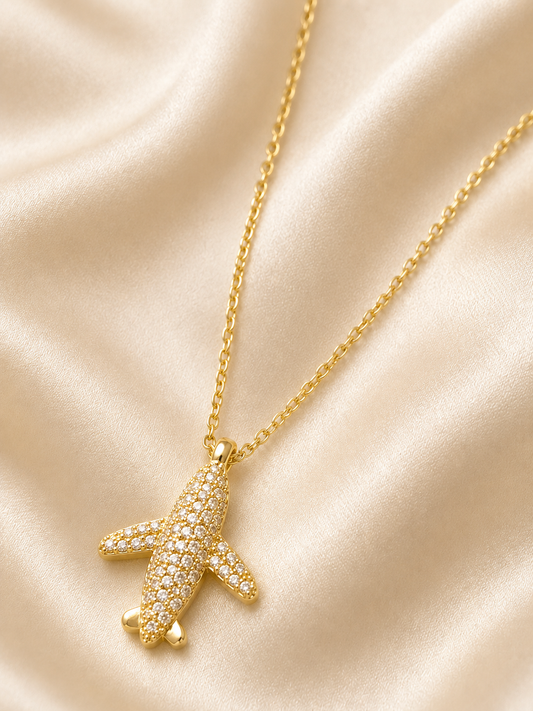 Voyager Spark Plane Necklace
