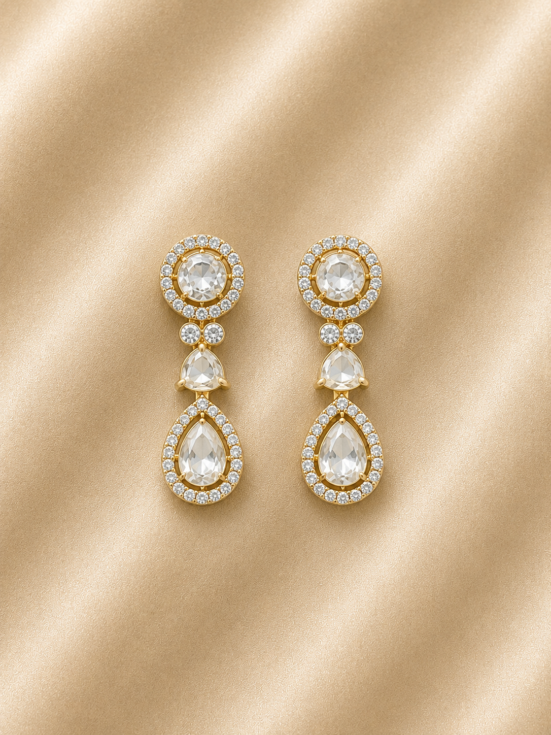 Noor Crystal AD Necklace Set