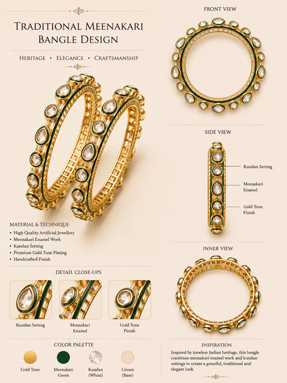 Ruby/crystal-clear Radiance Bangles