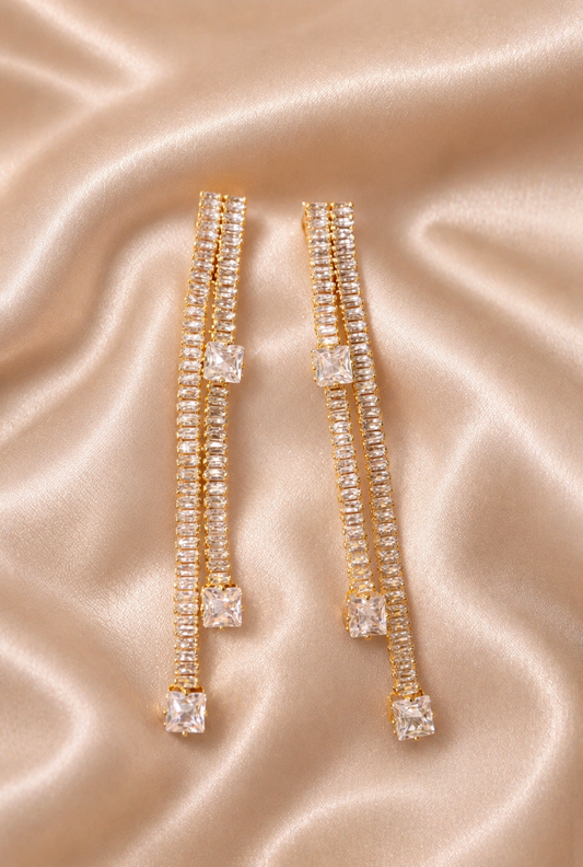 Crystal Cascade Earrings