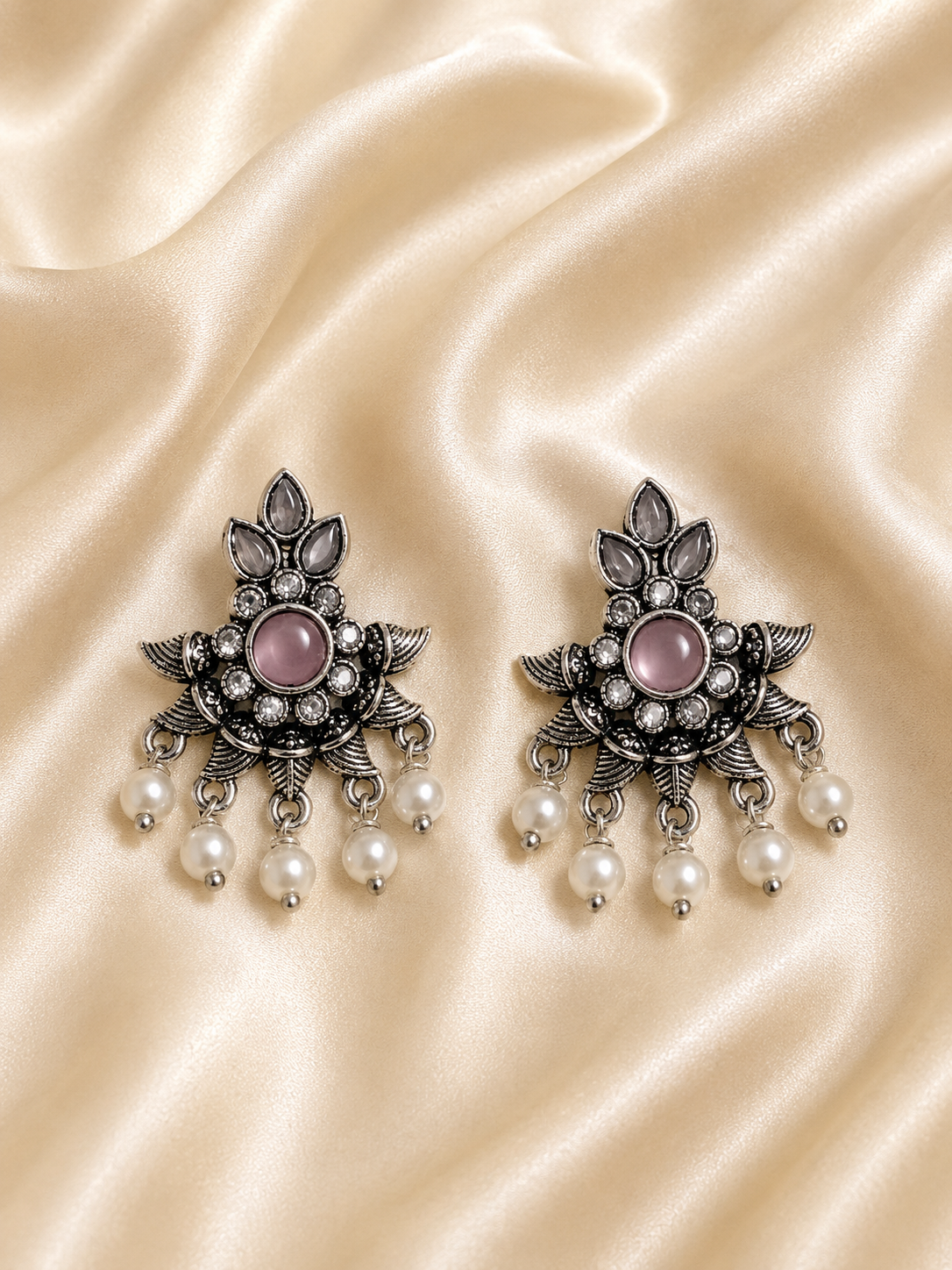 Heritage Pearl Chandbali Earrings