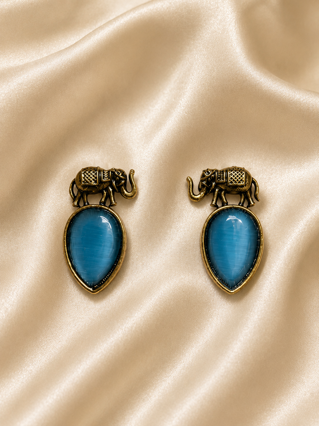 Royal Elephant Statement Earrings