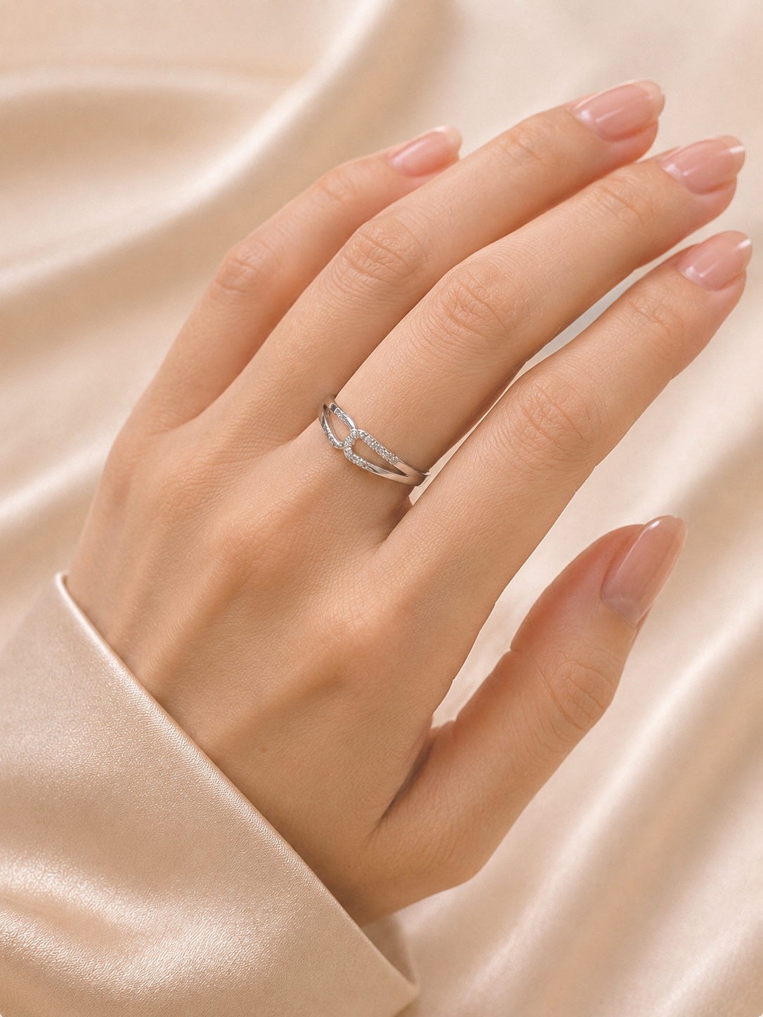 Celestia Twist Diamond Ring