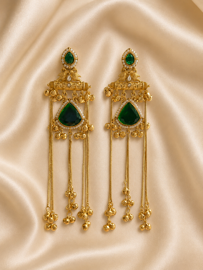 Kashmiri Meher Tassel Earrings