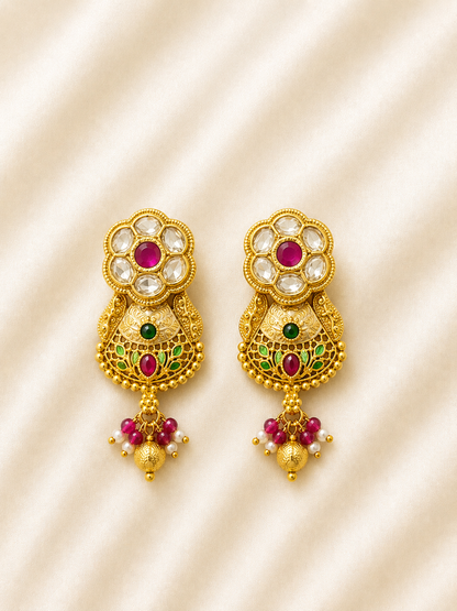 Rang Mahal Kundan Necklace Set