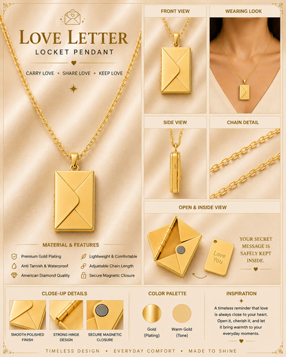 Luna Secret Letter Necklace