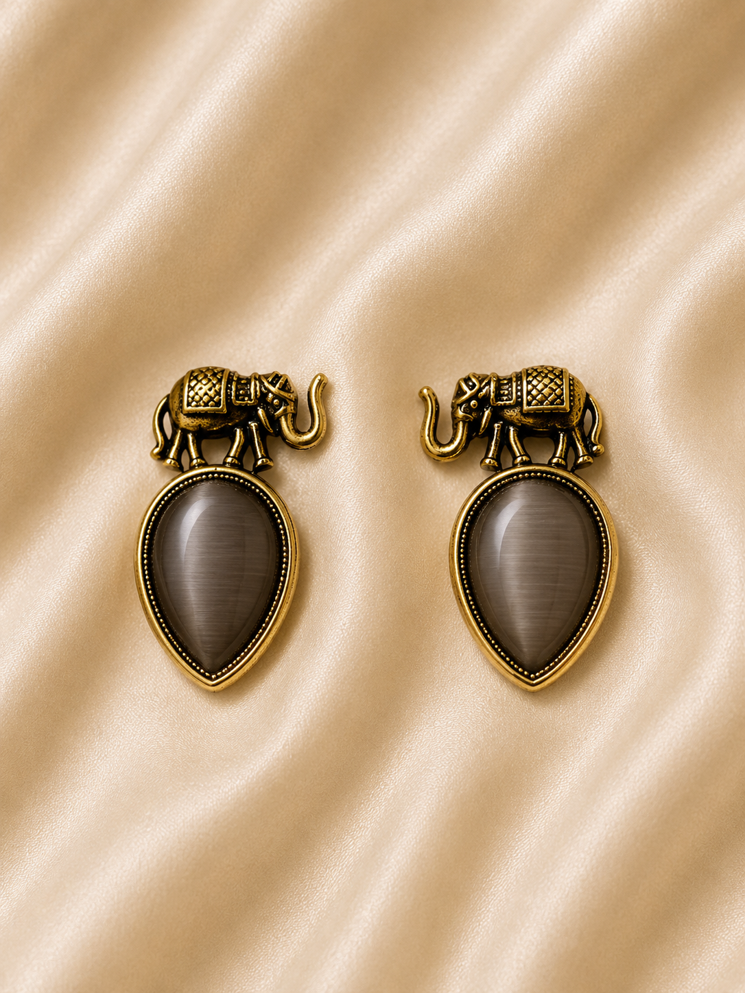 Royal Elephant Statement Earrings