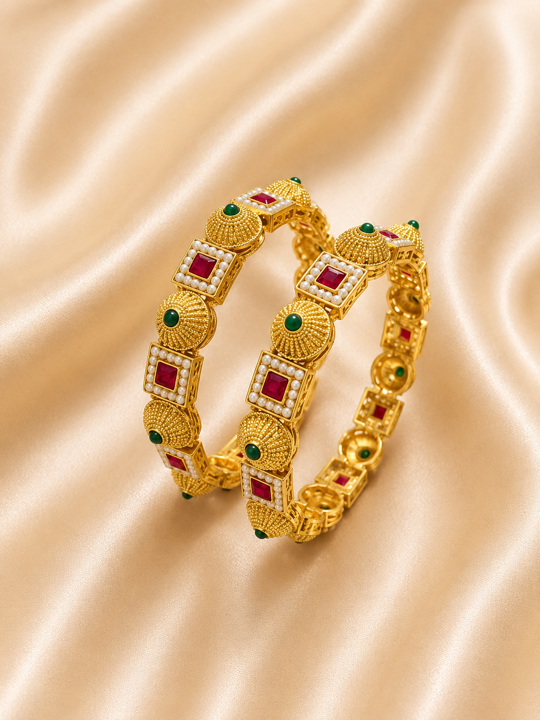 Royal Pearl Heritage Bangles