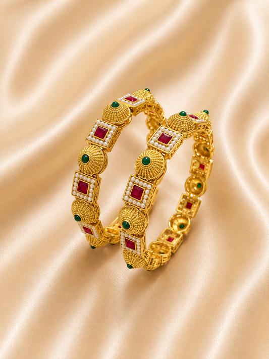 Royal Pearl Heritage Bangles