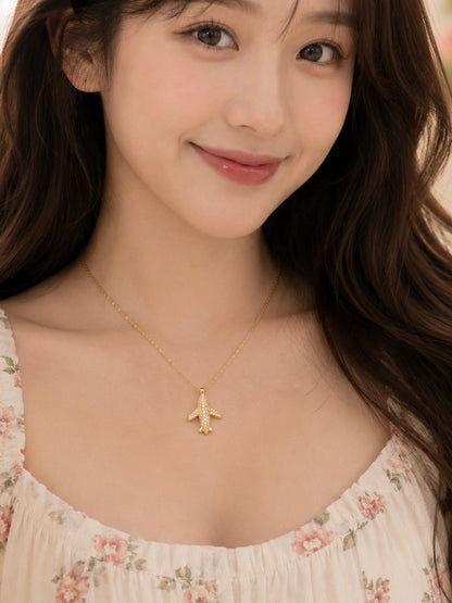Voyager Spark Plane Necklace