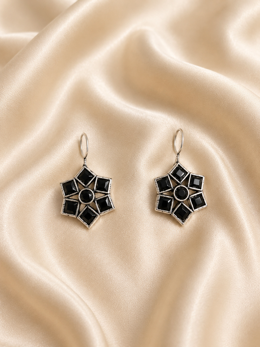 Starlight Geometric Drop Earrings