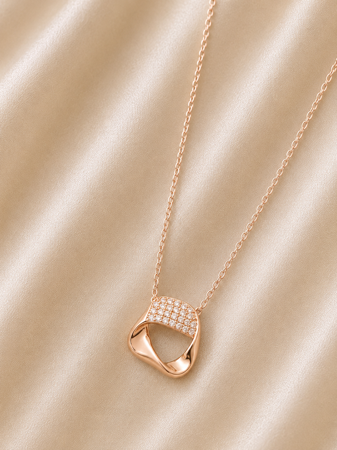 Rose Luxe Abstract Pendant
