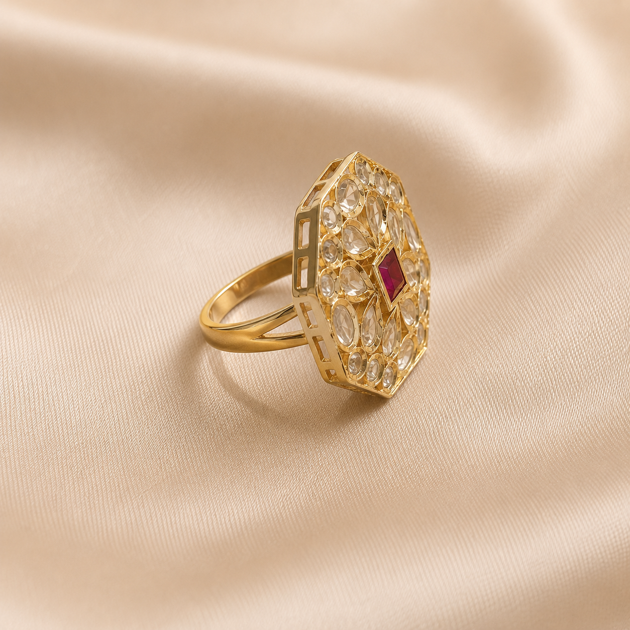 Noor Mahal Statement Ring