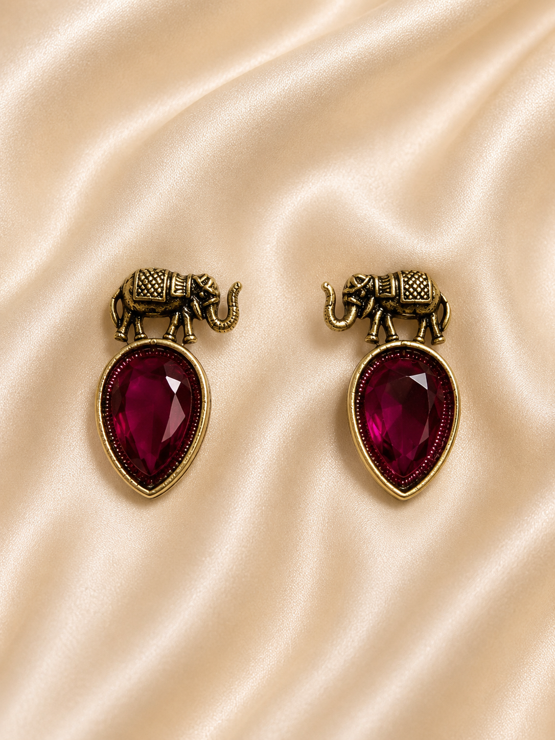 Royal Elephant Statement Earrings
