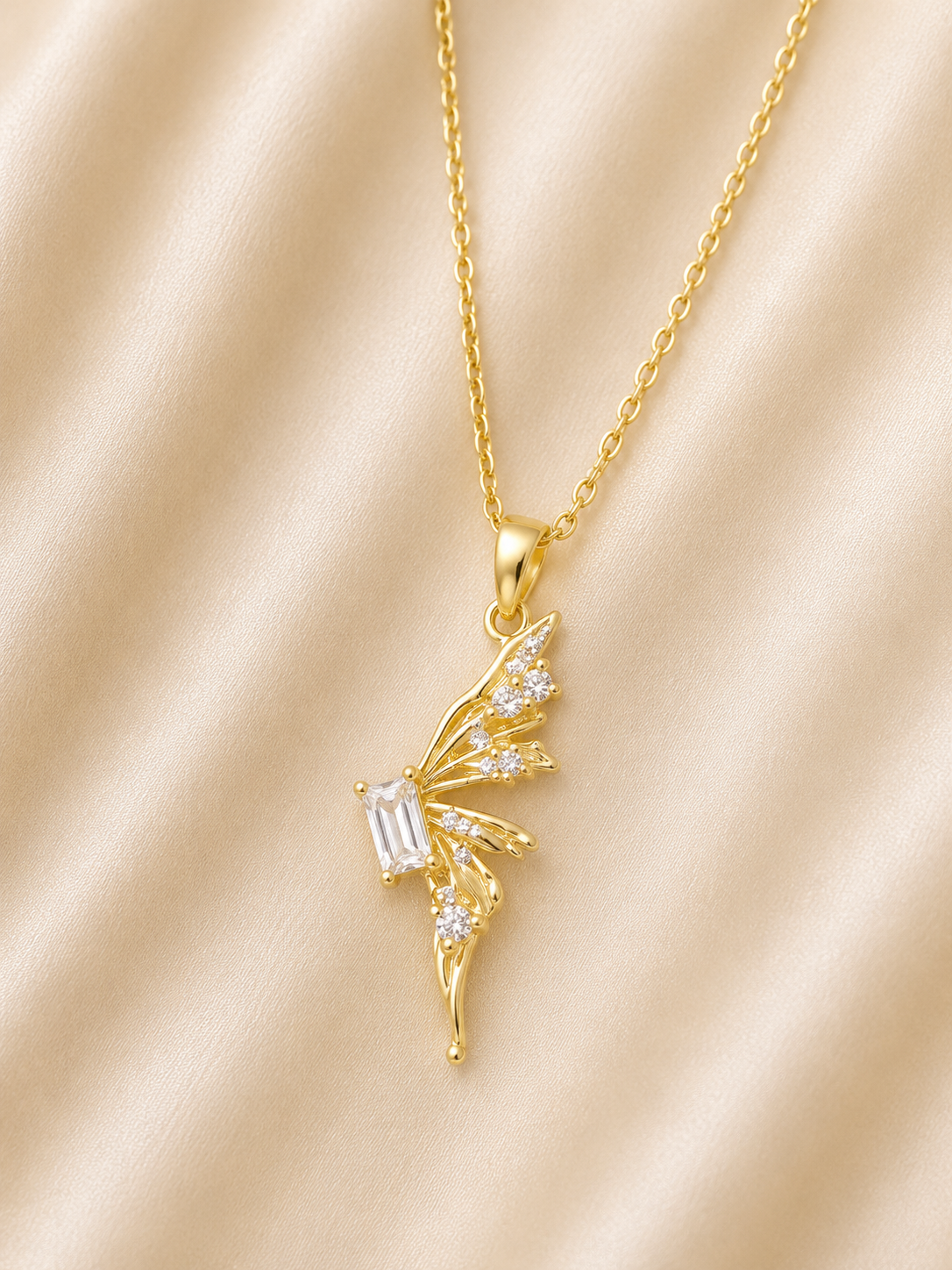 Aurora Wing Crystal Pendant