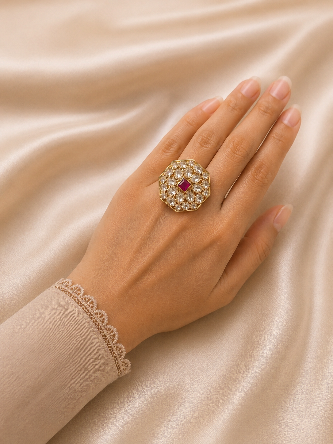 Noor Mahal Statement Ring