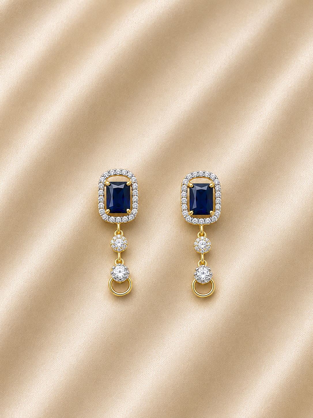 Sapphire Glow AD Necklace Set