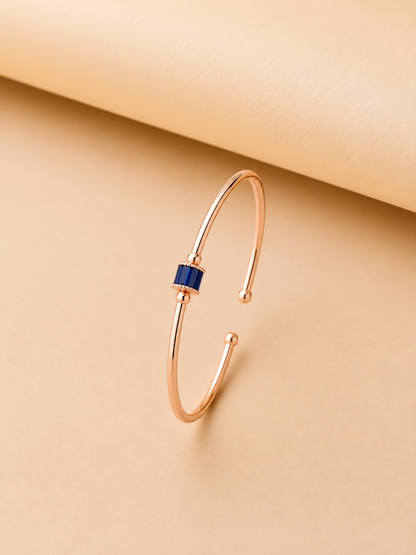 Midnight Sapphire Minimal Cuff
