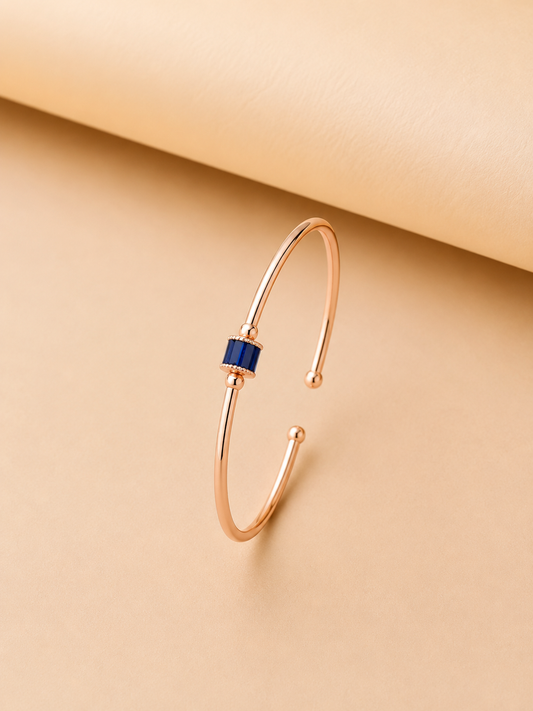 Midnight Sapphire Minimal Cuff