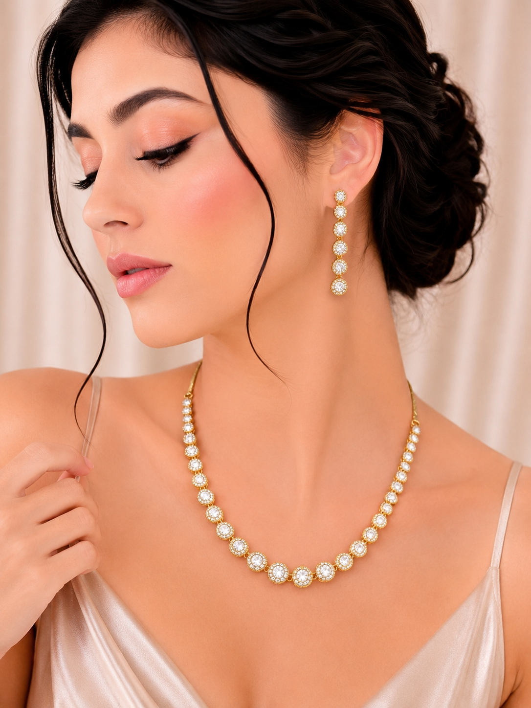 Noor AD Stone Necklace Set