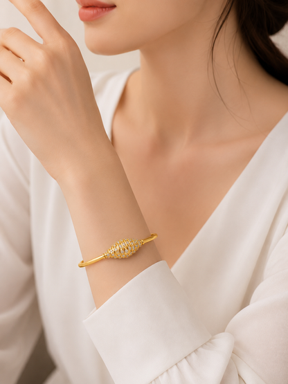 Auric Spiral Luxe Bangle