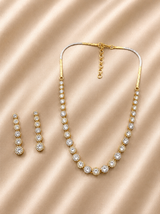 Noor AD Stone Necklace Set