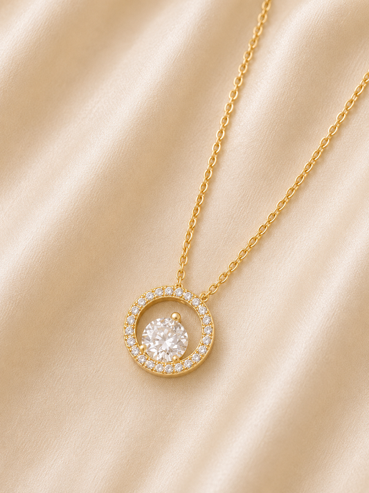 Halo Glow Pendant Necklace