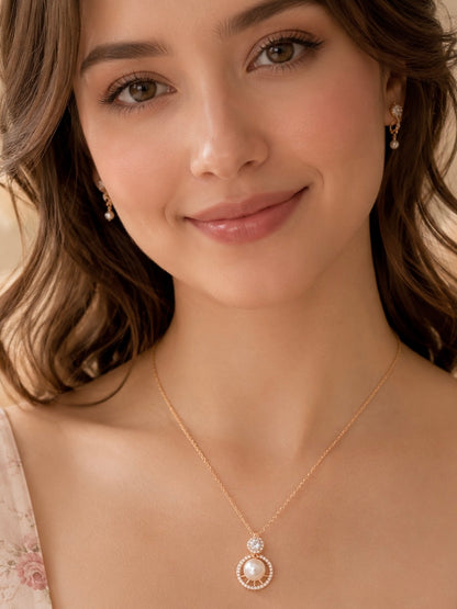 Pearl Radiance Halo Pendant