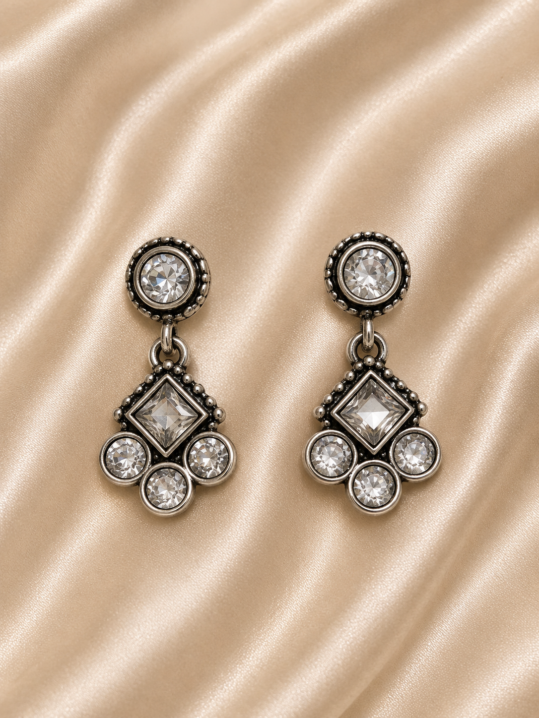 Regal Gem Drop Earrings