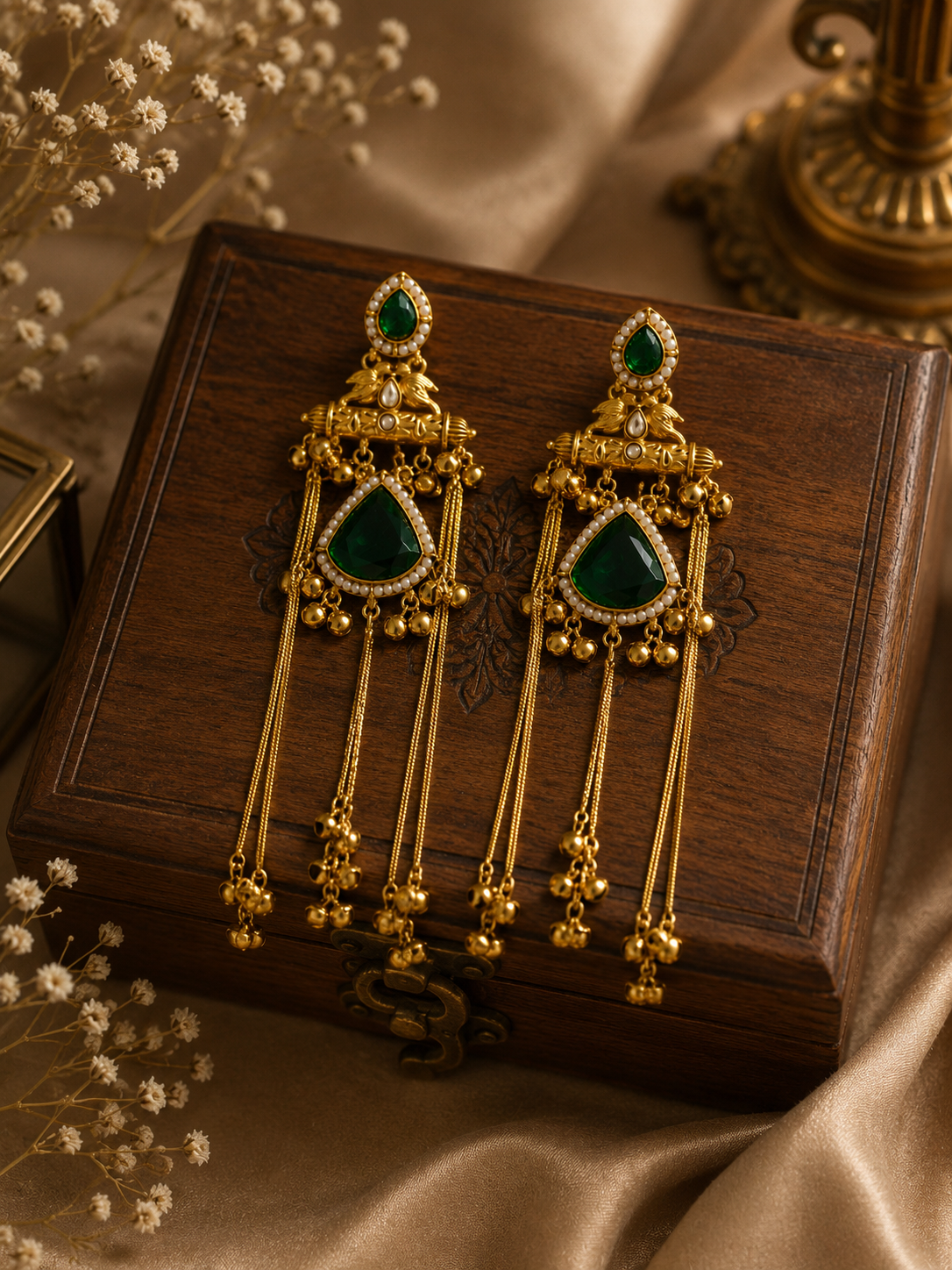 Kashmiri Meher Tassel Earrings