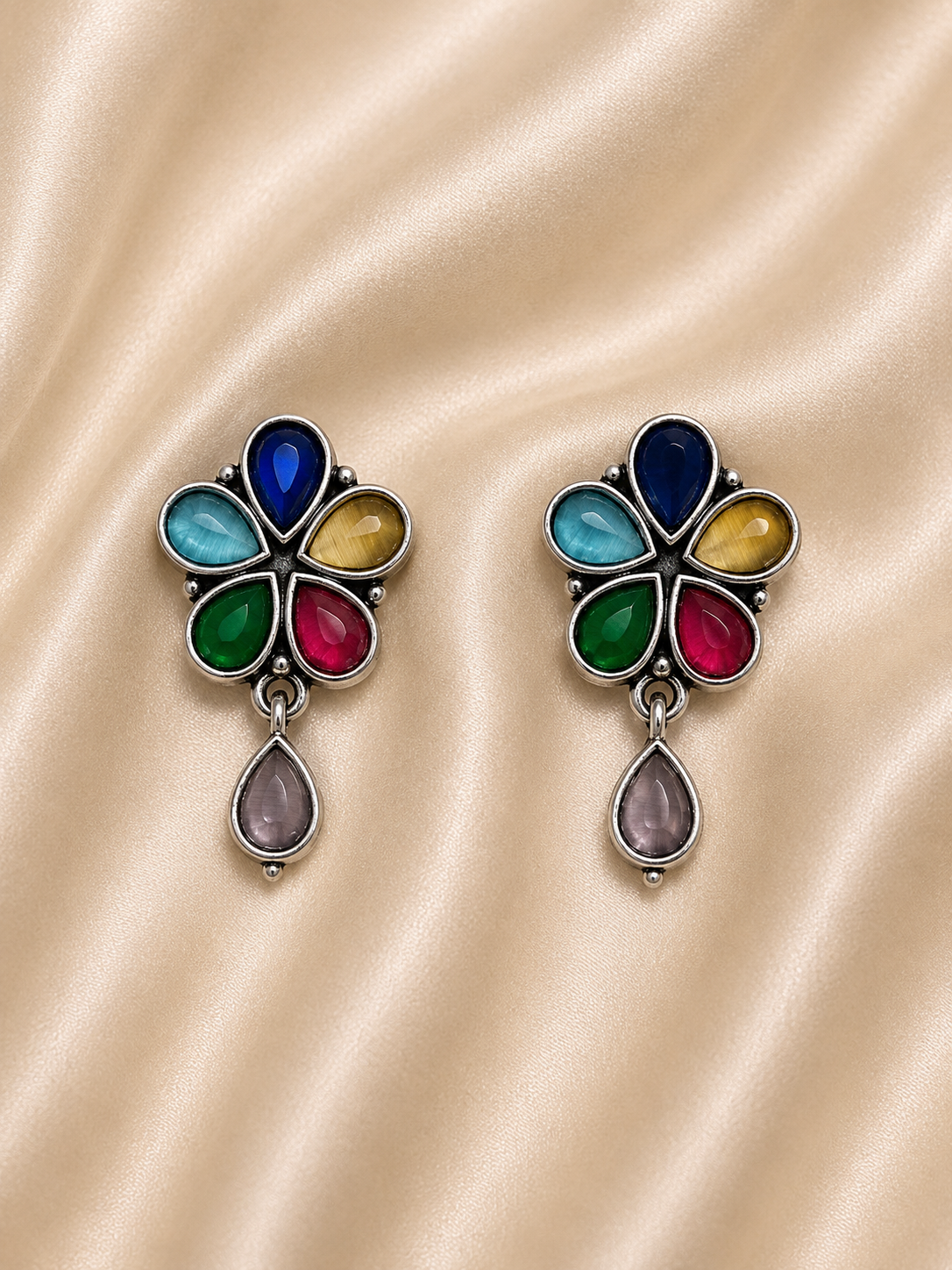 Floral Dewdrop Earrings