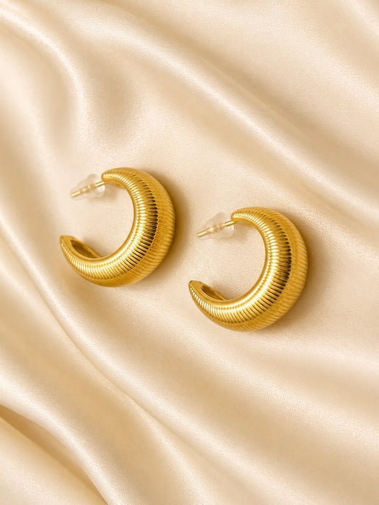 Golden Curve Luxe Hoops