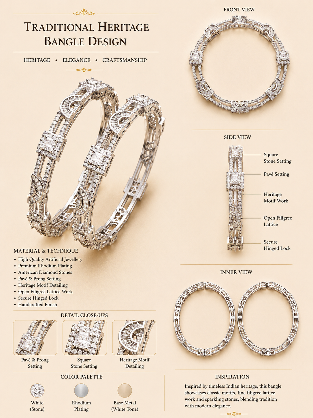 Imperial Crystal Heritage Bangles