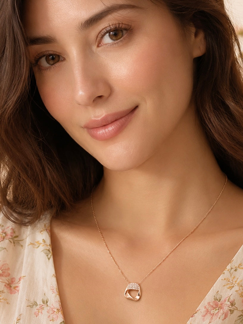 Rose Luxe Abstract Pendant