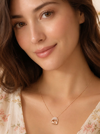 Rose Luxe Abstract Pendant