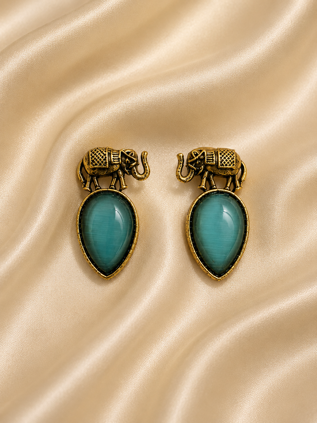 Royal Elephant Statement Earrings